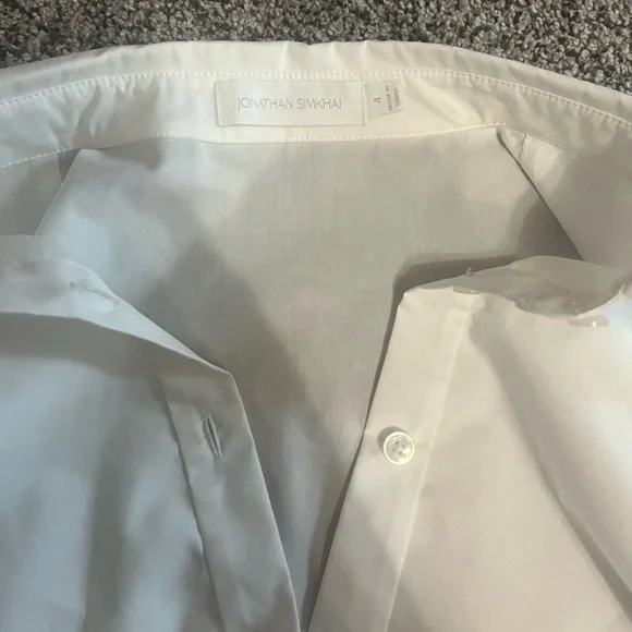 Jonathan Simkhai White Mini Cut Out Dress - Picture 3 of 4